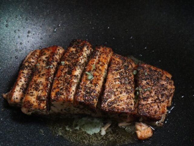 Green Chilli Tulsi and Pine Nut Fish